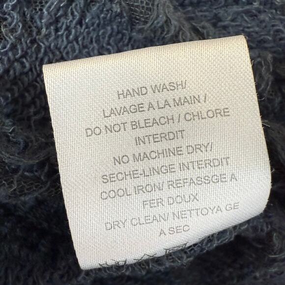 IRO Jeans Womens Nuala Distressed Sleeveless Burnout Black Lace Sweatshirt XS - Picture 10 of 10